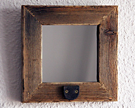 Mirror rustic with latch 2